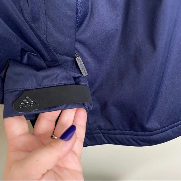 Adidas Blue Climaproof Storm Golf Full Zip Windbreaker Jacket Men's Size Large - Picture 5 of 12